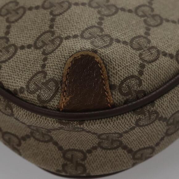 GUCCI GG Supreme Web Sherry Line Shoulder Bag Pvc Beige Red - Picture 13 of 16